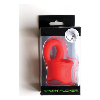 Sport Fucker Silicone Baller Ring - Red