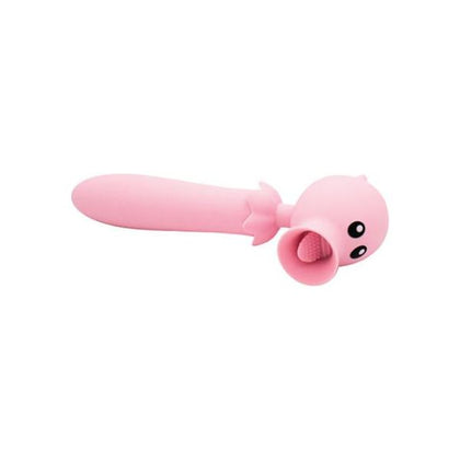 Natalie's Toy Box Lick N' Stick Clit Flicker & G-spot Vibe - Pink