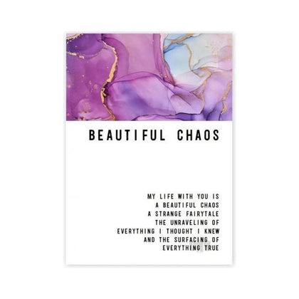 Beautiful Chaos Greeting Card