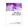 Good Person Bad Things Greeting Card