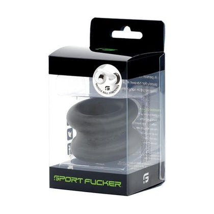 Sport Fucker Silicone Muscle Ball Stretcher - Black