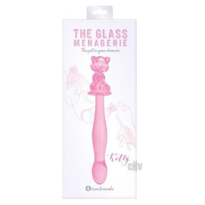 Glass Menage Kitty Dildo Pink