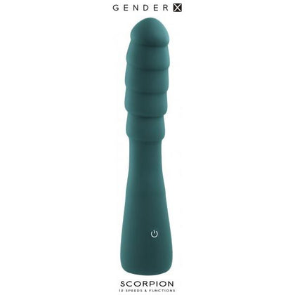 Gender X Scorpion Rechargeable Silicone Vibrator Teal