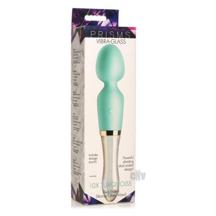 Prisms Vibra Glass Wand Turquoise