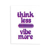 Think Less, Vibe More Naughty Greeting Card W/rock Candy Vibrator & Fresh Vibes Towelettes