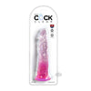 King Cock Clear 8in Pink