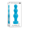 Gender X Plugged Up Rechargeable Silicone Vibrating Beaded Plug Teal