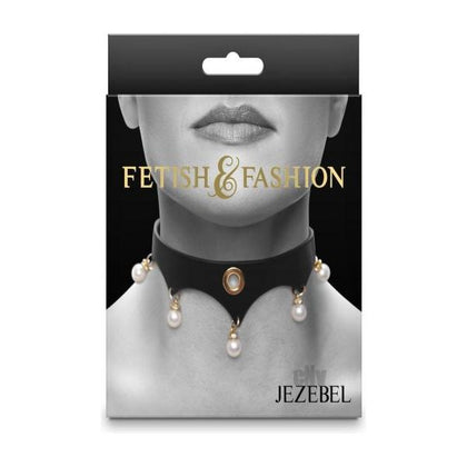 Fetish Fashion Jezebel Collar Blk/gld