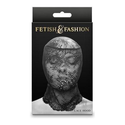 Fetish Fashion Lace Hood Blk