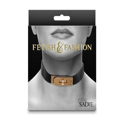 Fetish Fashion Sadie Collar Blk/gld