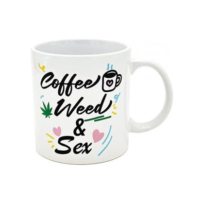 Attitude Mug Coffee, Weed & Sex - 22 Oz