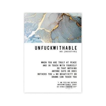 Unfuckwithable Greeting Card