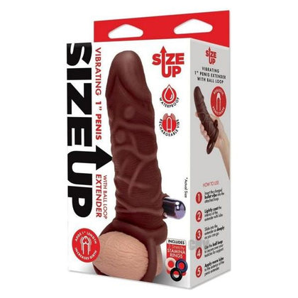 Su Silicone Vibe Penis Extend 1 Dk Tan