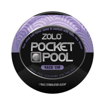 Zolo Pocket Pool Rack Em Purple Sleeve