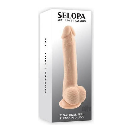 Selopa Natural Feel Flexskin Dildo Bendable With Moving Material 7 In. Light