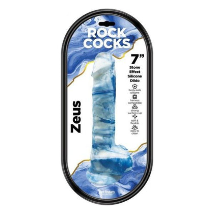 Rock Cocks Zeus Marble Silicone Dildo 7 In.