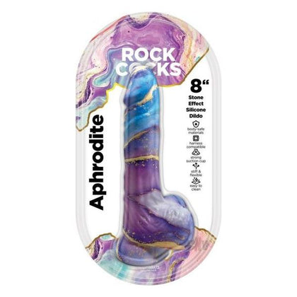 Rock Cocks Aphrodite Marble Silicone Dildo 8 In.