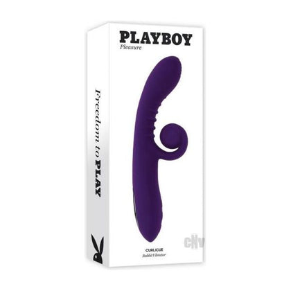 Playboy Curlicue Rechargeable Dual Stim Vibrator Silicone Acai