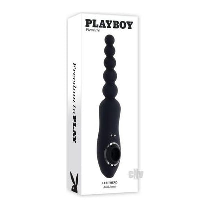 Playboy Let It Bead Rechargeable Flexible Dual-ended Anal Vibe With Suction