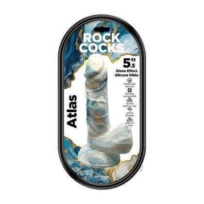 Rock Cocks Atlas Marble Silicone Dildo 5.5 In.