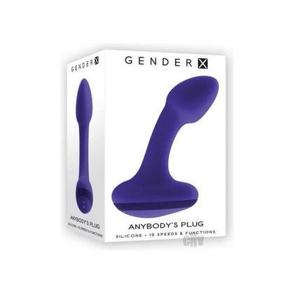 Gender X Anybody's Plug Rechargeable Plug Silicone Purple