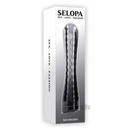 Selopa Silverado Rechargeable Vibrator Abs Plastic & Silicone Silver/black