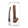 Gender X 10 In. Flexskin Poseable Truefeel Dildo Dark