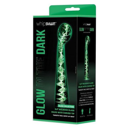 Whipsmart Bulbous Glass Dildo Curved 6.5