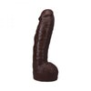 The Realistic Cock Hung 12 In. Ultraskyn Vac-u-lock Dildo Chocolate