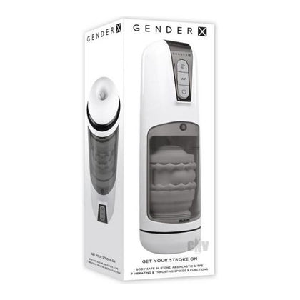 Gender X Get Your Stroke On Rechargeable Stroker Tpe White