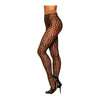 Sheer Leopard Pantyhose O/s