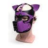 665 Bondage Pup Hood - O/s Black/purple