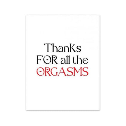 Orgasmic Greeting Card