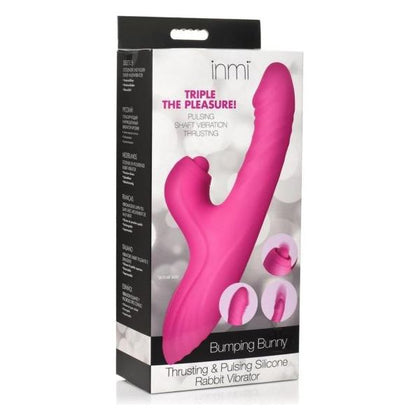 Bumping Bunny Thrusting & Pulsing Silicone Rabbit Vibrator