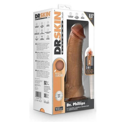 Dr. Skin Silicone Dr. Phillips Thrusting Dildo 8.5 In. Tan