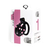 Sport Fucker Cellmate Flexispike Chastity Cage - Size 1 Black/pink