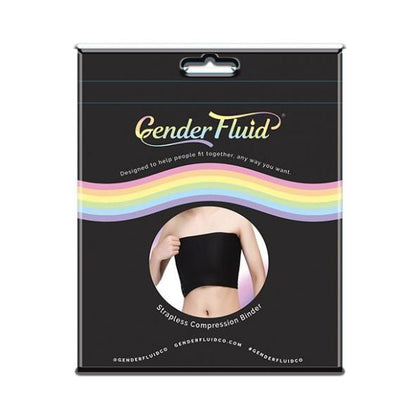 Gender Fluid Strapless Chest Compression Binder - Xxxl Black