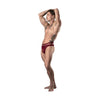 Lucifer Cutout Thong Burgundy L/xl