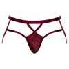 Lucifer Strappy Jock Burgundy S/m