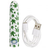 420 Slim Vibe White/cannabis Leaf