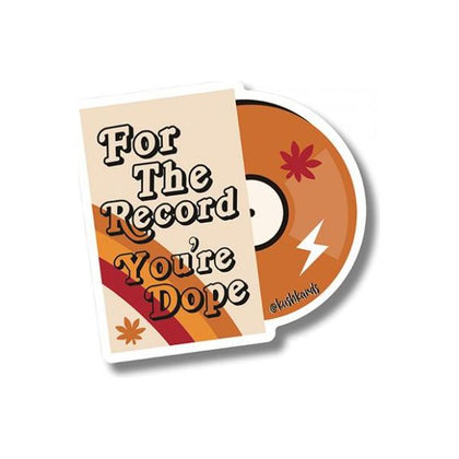 For The Record Sticker - Pack Of 3