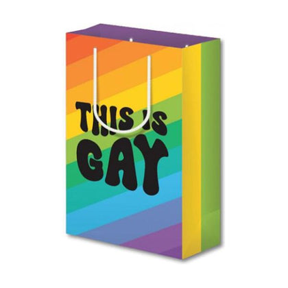 This Is Gay Stripe Gift Bag