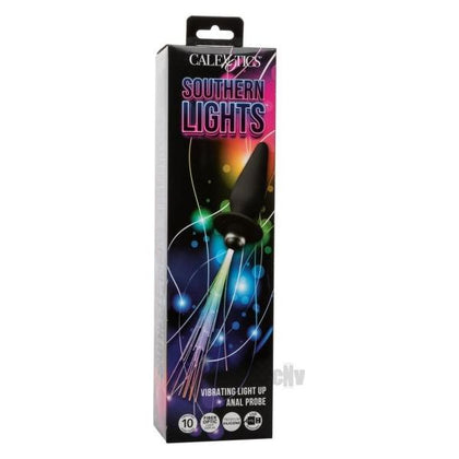 Southern Lights Rechargeable Vibrating Light Up Anal Probe - Black