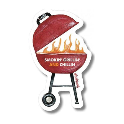 Grillin Chillin Sticker - Pack Of 3