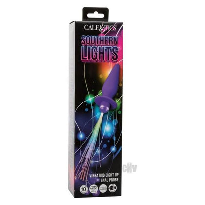 Southern Lights Rechargeable Vibrating Light Up Anal Probe - Purple