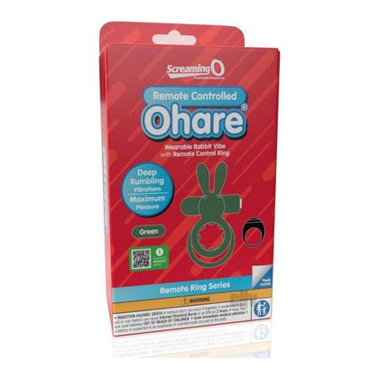 Screaming O Ohare Remote Controlled Vibrating Ring  - Green