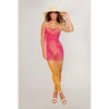 Two-tone Ombre Seamless Bodystocking Watermelon/mimosa O/s