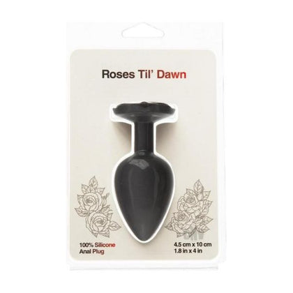 Roses Til Dawn Silicone Anal Plug Large