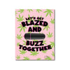 420 Foreplay Blazed Greeting Card W/rock Candy Vibrator & Fresh Vibes Towelettes