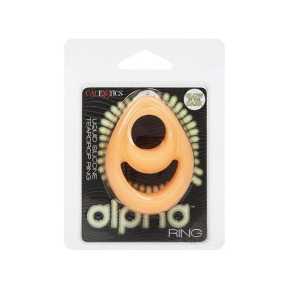 Alpha Liquid Silicone Glow In The Dark Teardrop Cock Ring